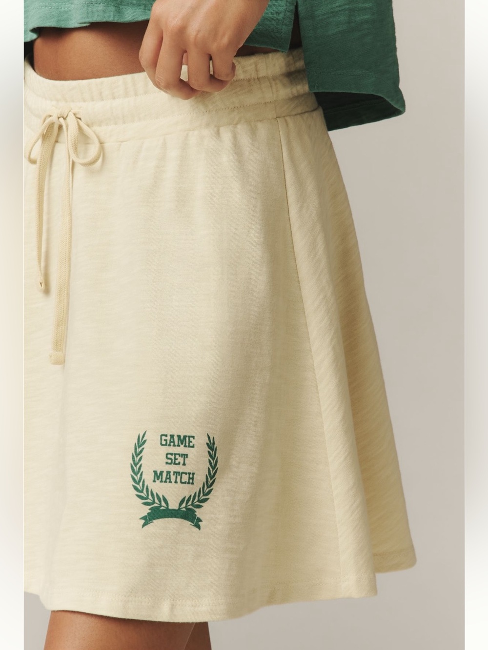 NWT Sundry Drawstring Mini Skirt - Picture 2 of 6